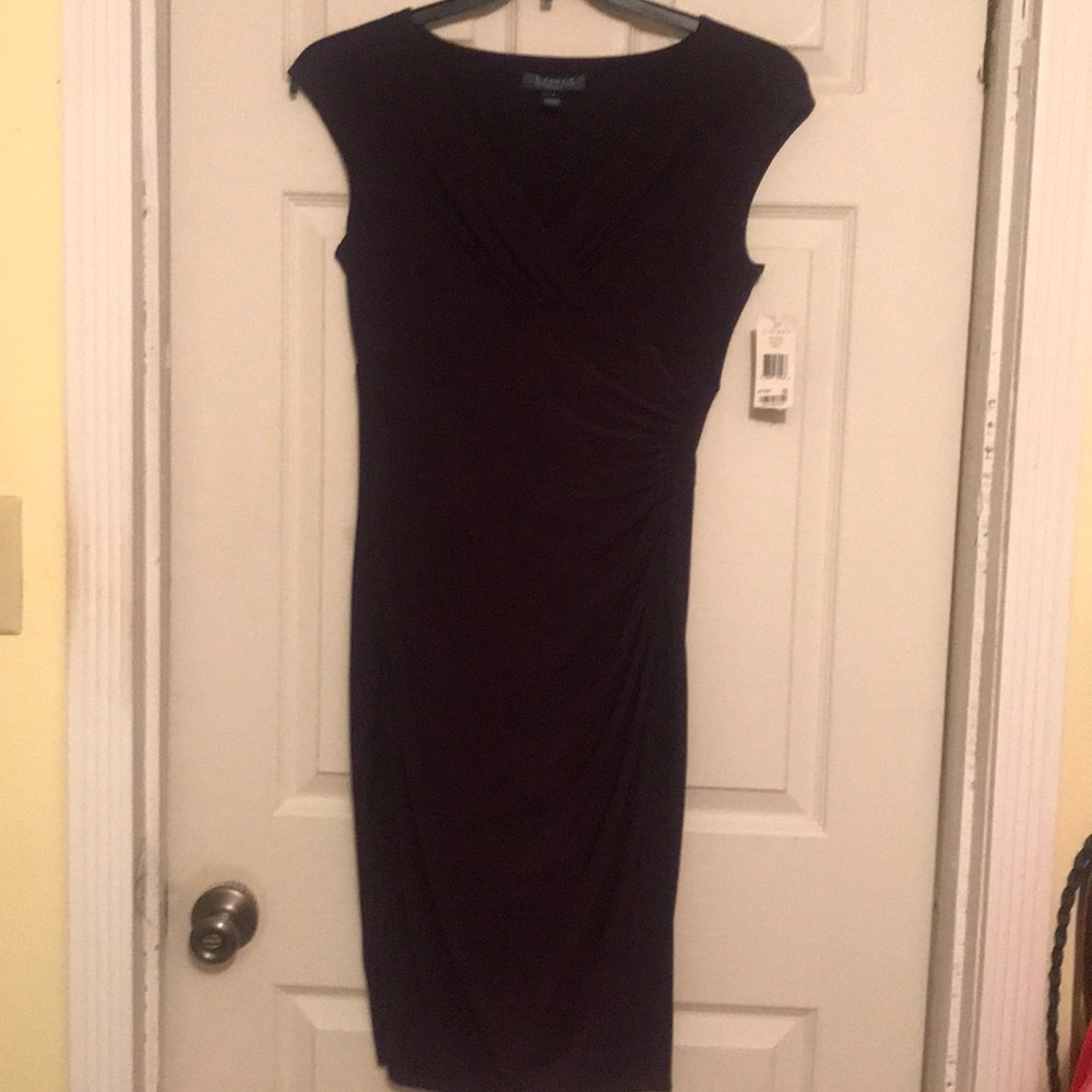 Purple Ruched Ralph Lauren dress. New!